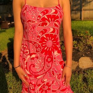 Pink Floral Dress